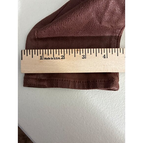 7 For All Mankind  Pants Womens size 27 Metallic Coated Skinny Pants Soft - Picture 12 of 12